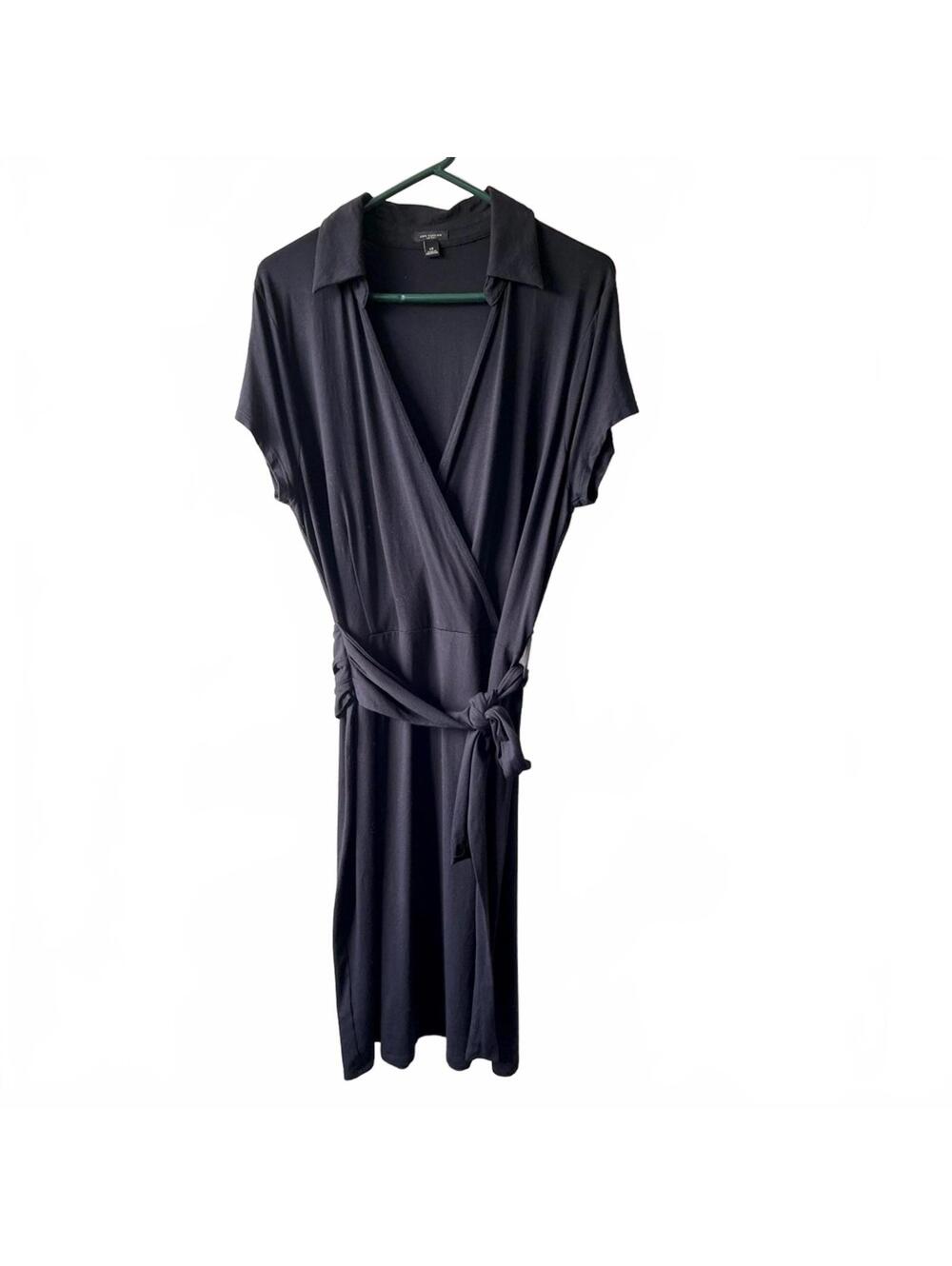 Ann Taylor Navy Dress Sleeveless Classic Workwear Sheath Women Elegant